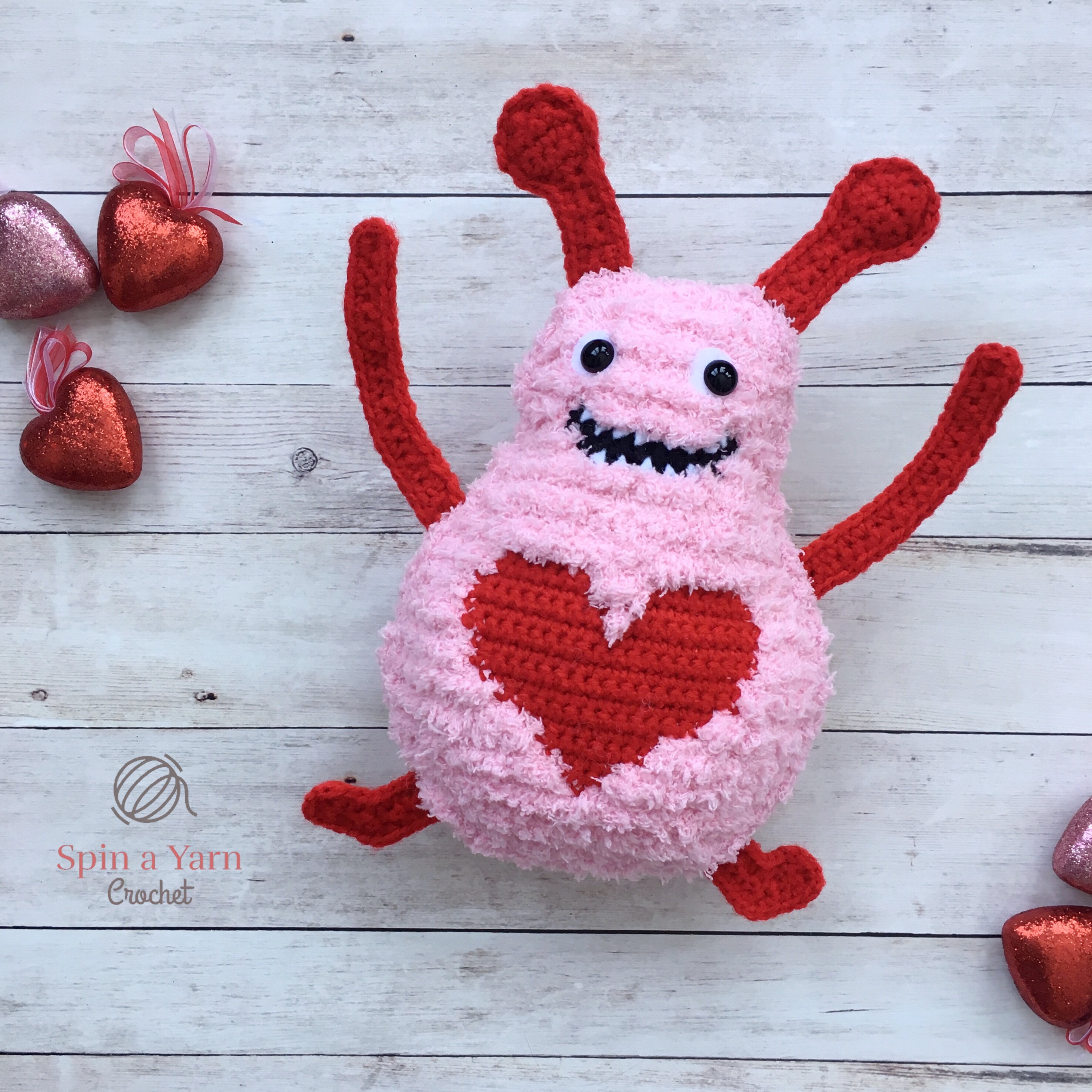 Red Heart Beginner Crochet Little Monsters Pattern