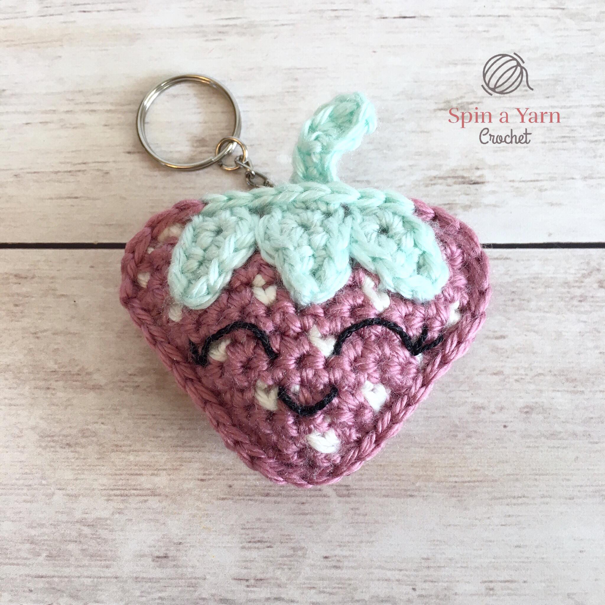 Kawaii Strawberry Free Crochet Pattern • Spin a Yarn Crochet