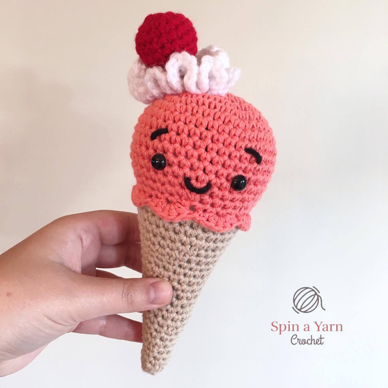 Ice Scream Cone Crochet Pattern – MadebyJody666