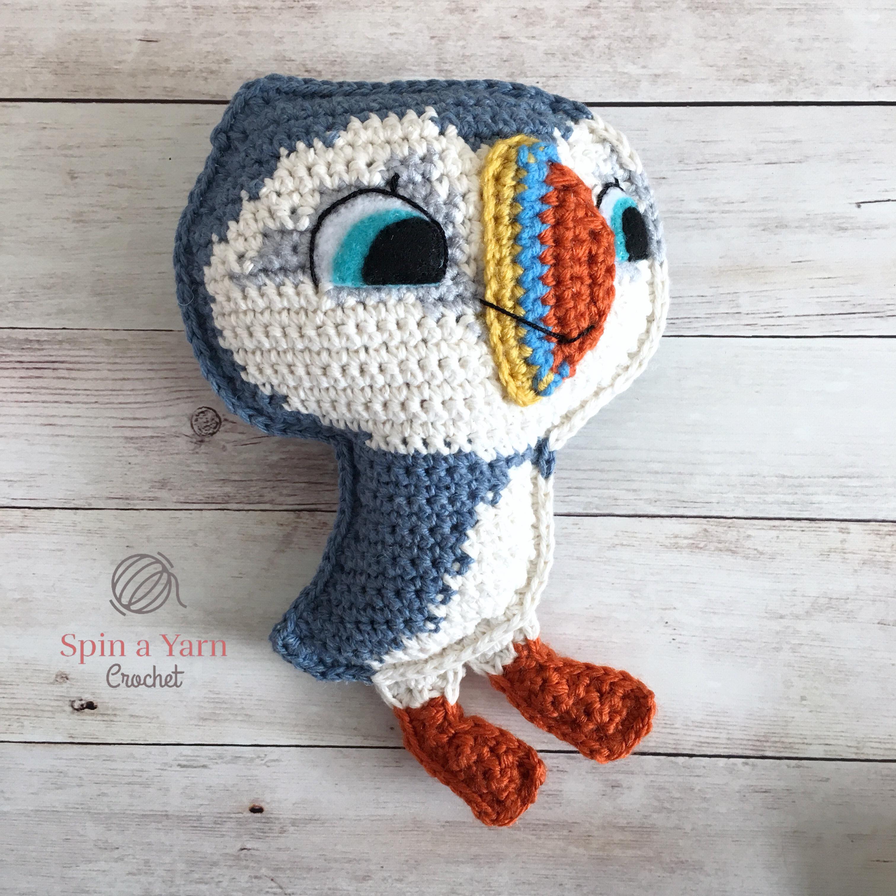 Baba the Baby Puffin Free Crochet Pattern • Spin a Yarn Crochet