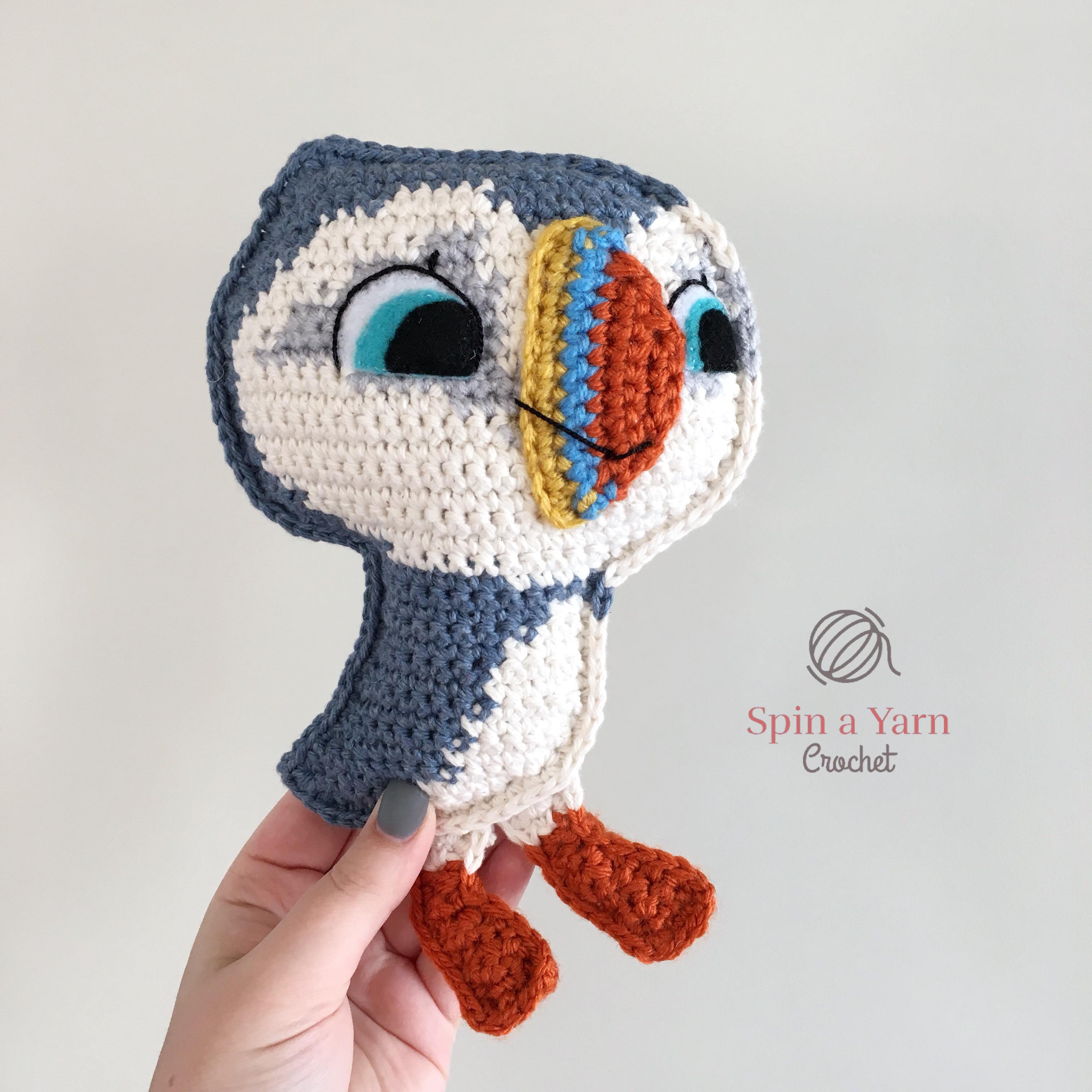 Baba the Baby Puffin Free Crochet Pattern • Spin a Yarn Crochet