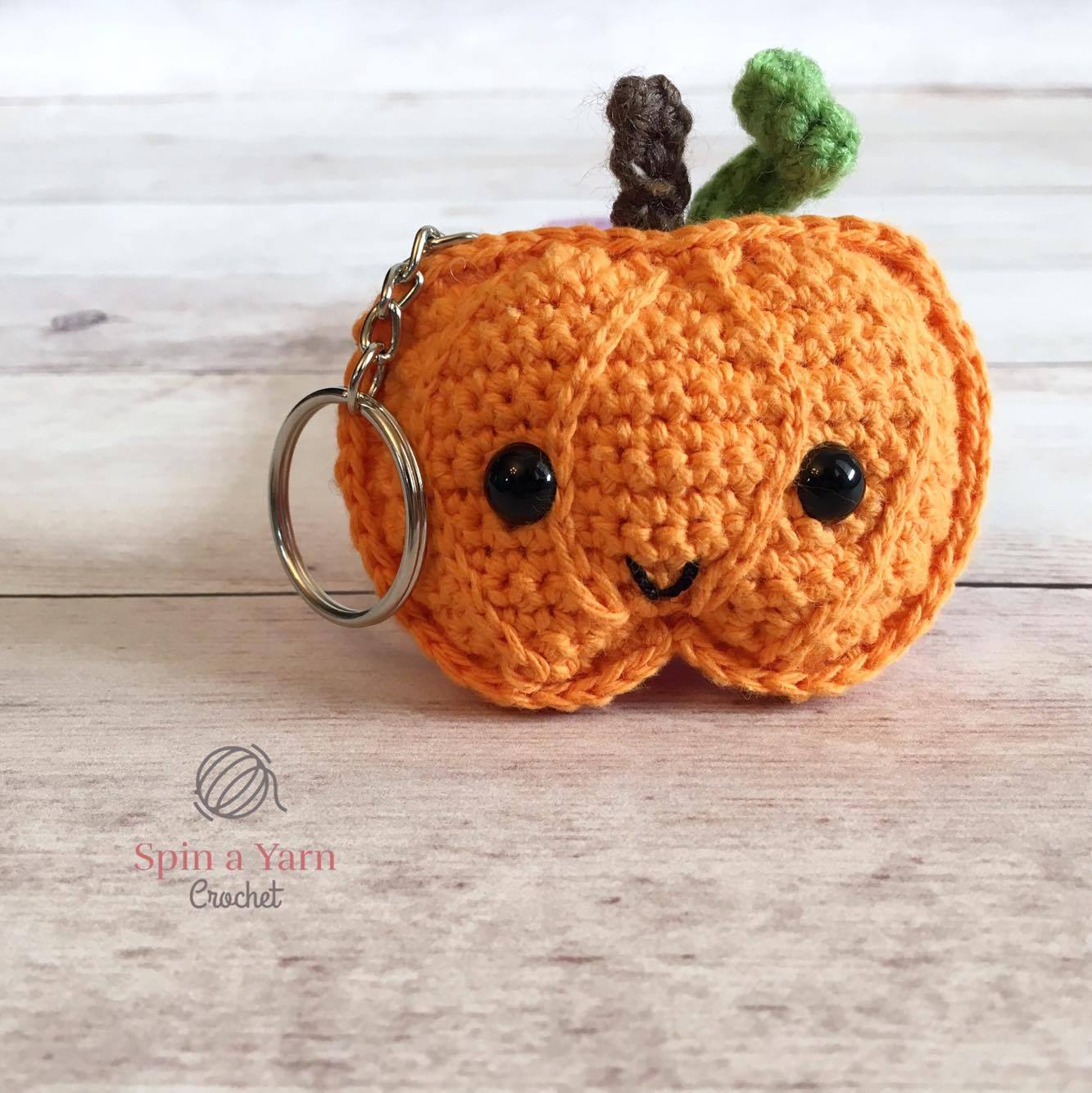 Pumpkin keychain hot sale