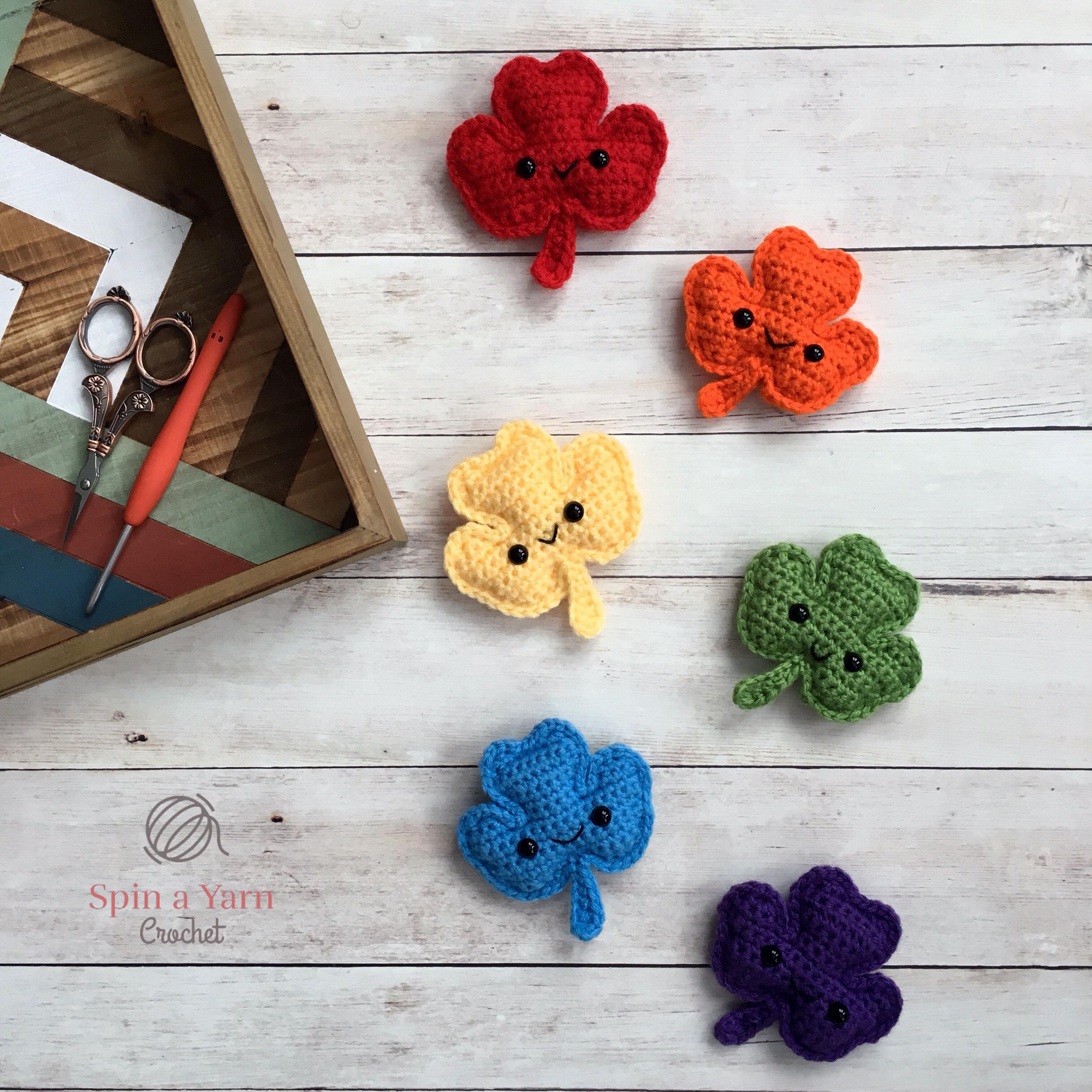 crochet four leaf clover Archives • Spin a Yarn Crochet