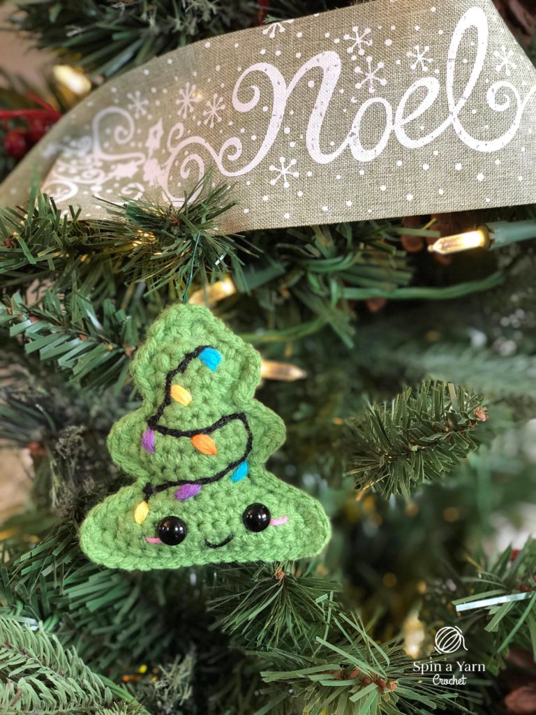 Miniature Tree Ornament Free Crochet Pattern • Spin a Yarn Crochet