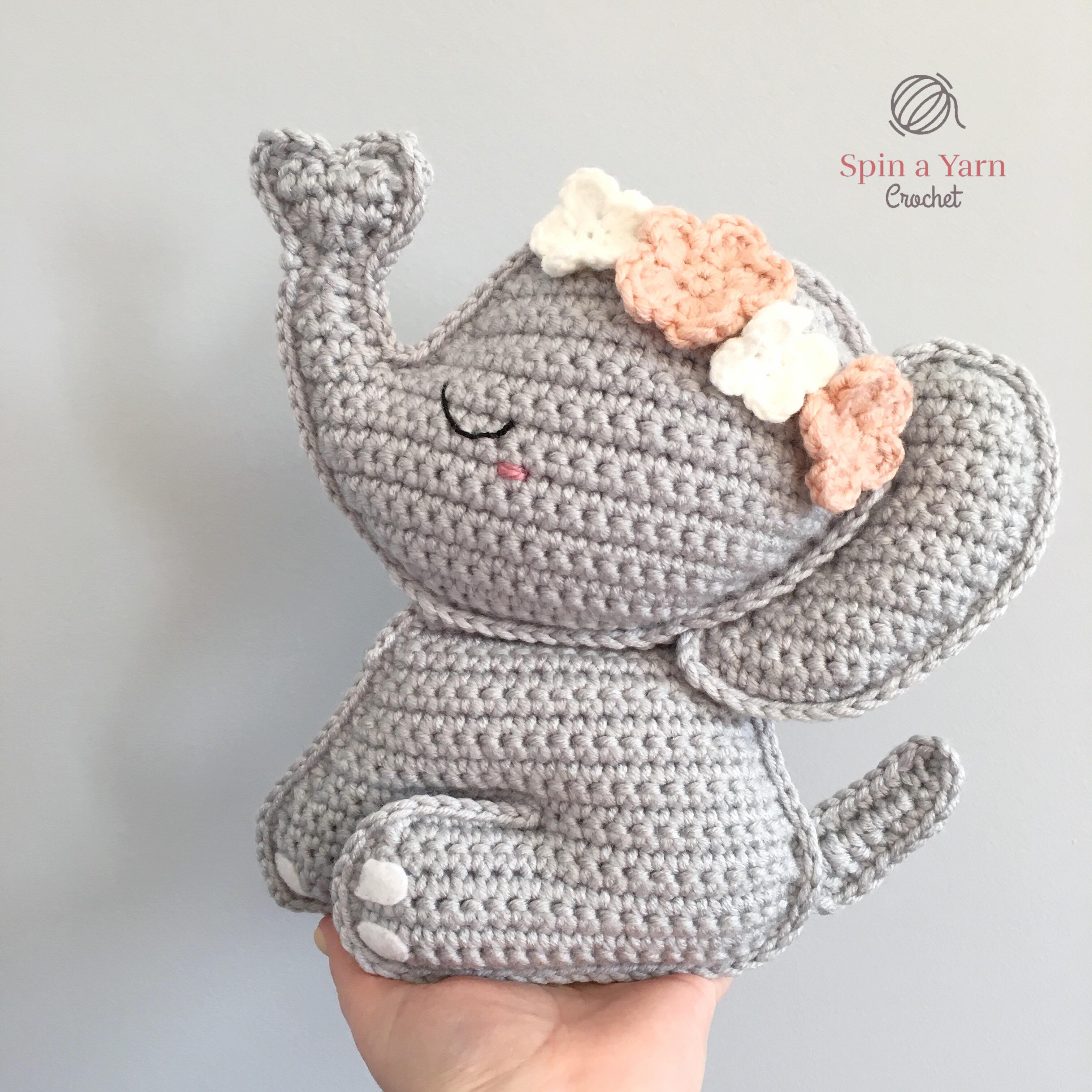 Elephant Amigurumi Free Crochet Pattern • Spin a Yarn Crochet